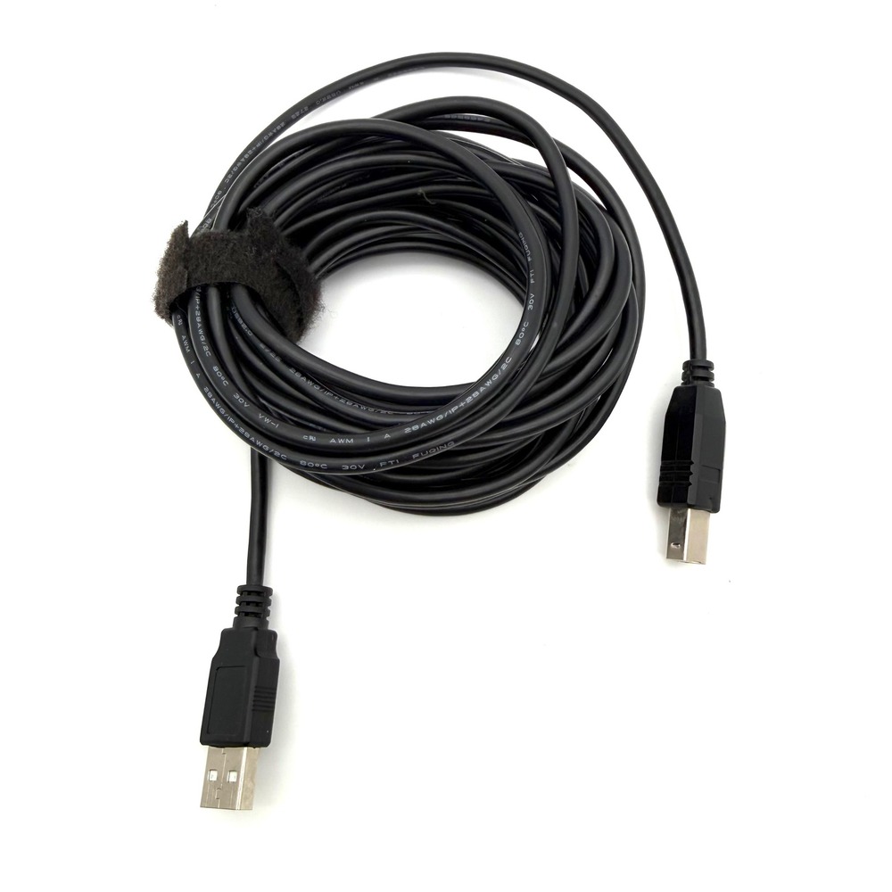 USB Hi-Speed 2.0 Type A to B Shielded Printer Cable 20FT 28AWG Long Cord